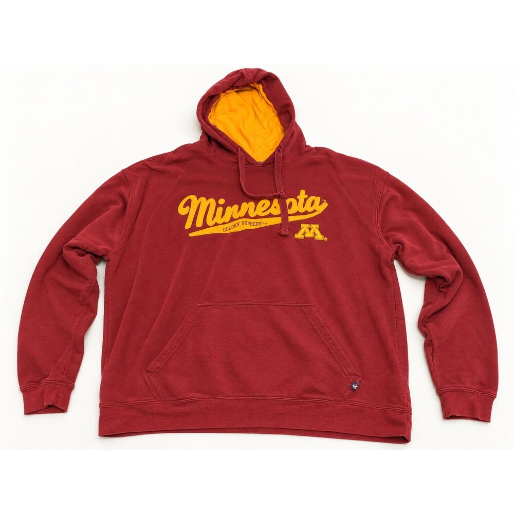 J America Minnesota Golden Gophers Hoodie XL Maroon Gold NCAA Pullover